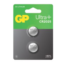 GP Batteries CR2025 3 V Coin Cell Lithium Batteries  2 Pack