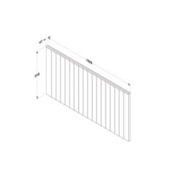 Forest Vertical Board Closeboard  Fence Panels Golden Brown 6' x 3' Pack of 4