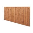 Forest Vertical Board Closeboard  Fence Panels Golden Brown 6' x 3' Pack of 4