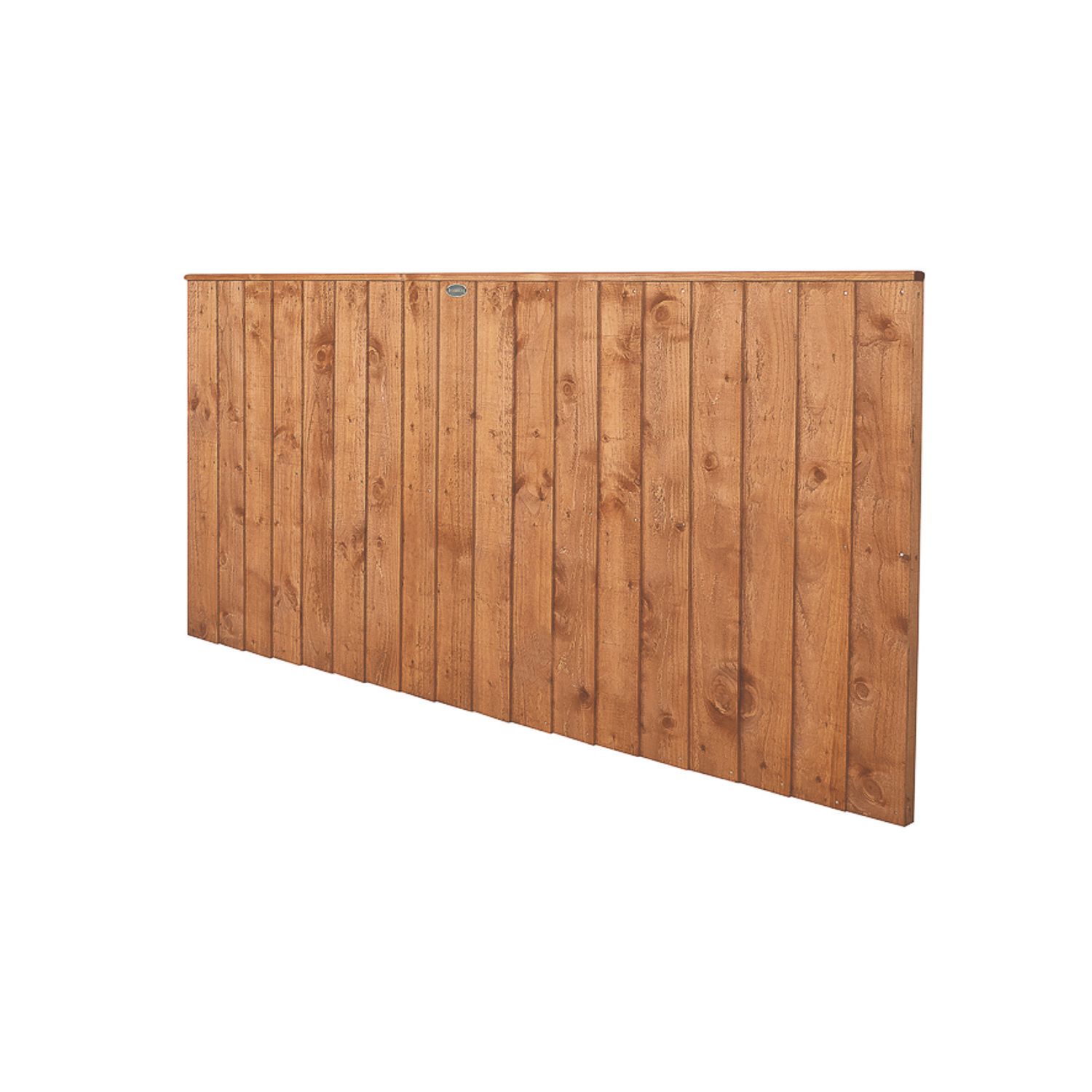 Forest Vertical Board Closeboard Fence Panels Golden Brown 6' x 3' Pack of 4 (660FL)