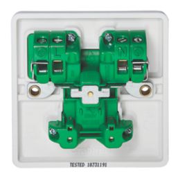 Crabtree Instinct 13A 1-Gang DP Switched Socket White