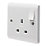 Crabtree Instinct 13A 1-Gang DP Switched Socket White