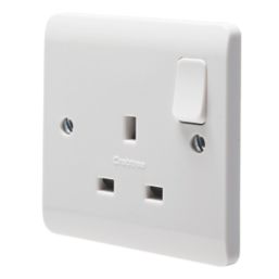 Crabtree Instinct 13A 1-Gang DP Switched Socket White