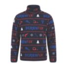 Screwfix Christmas Fleece Navy Medium 38" Chest