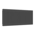 Reina 500mm x 1190mm 4485BTU Anthracite Horizontal 3 Column Radiator