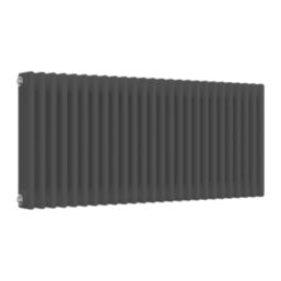 Reina 500mm x 1190mm 4485BTU Anthracite Horizontal 3 Column Radiator