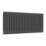 Reina 500mm x 1190mm 4485BTU Anthracite Horizontal 3 Column Radiator