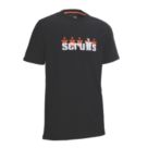 Scruffs Graphic Short Sleeve T-Shirt Black Medium 40" Chest