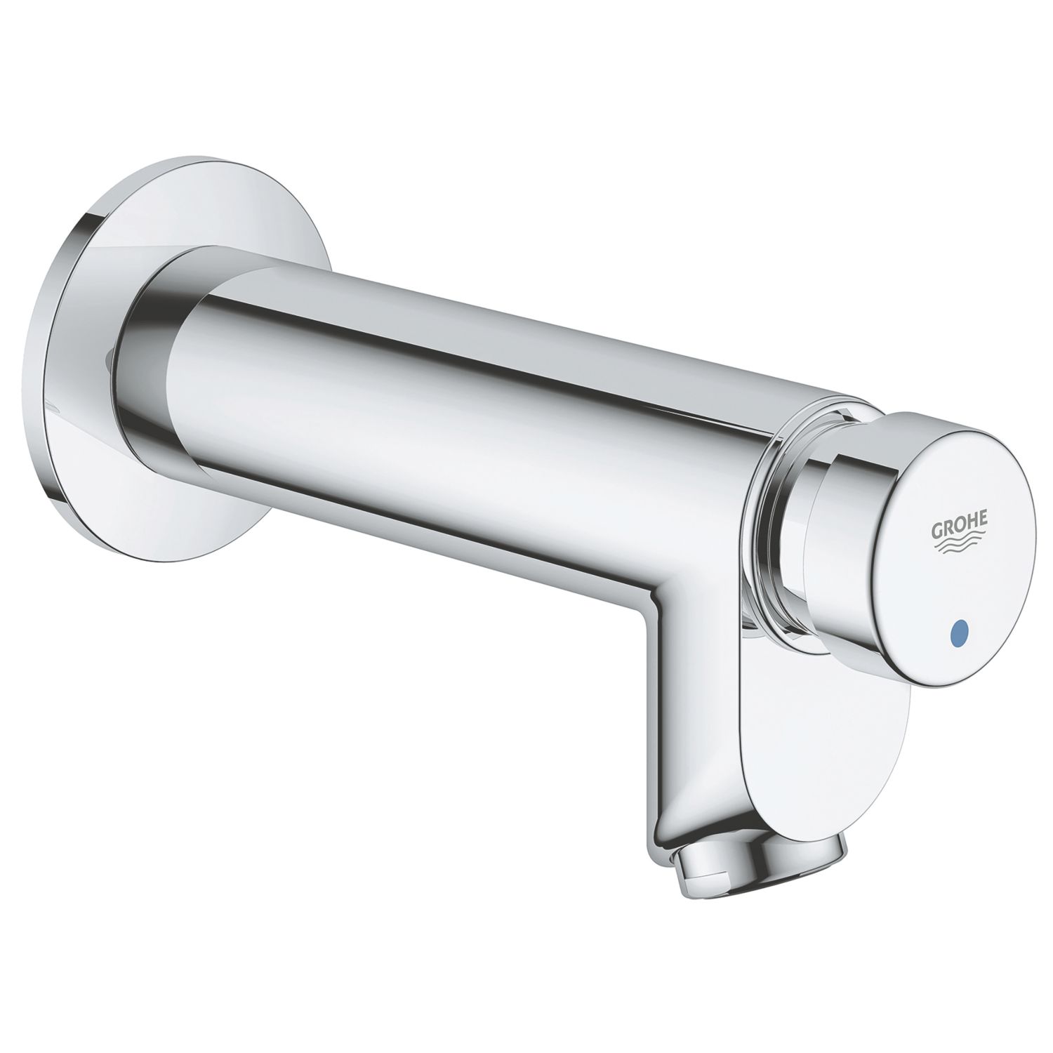 Grohe Euroeco Cosmopolitan CT Chrome 35mm Self-Closing Mono Basin Mixer Tap (660RV)