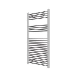 Flomasta 1200mm x 600mm 1415BTU Chrome Flat  Towel Radiator