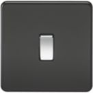 Knightsbridge  20A 1-Gang DP Control Switch Matt Black