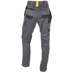 CAT Essentials Stretch Knee Pocket Trousers Grey 30" W 32" L
