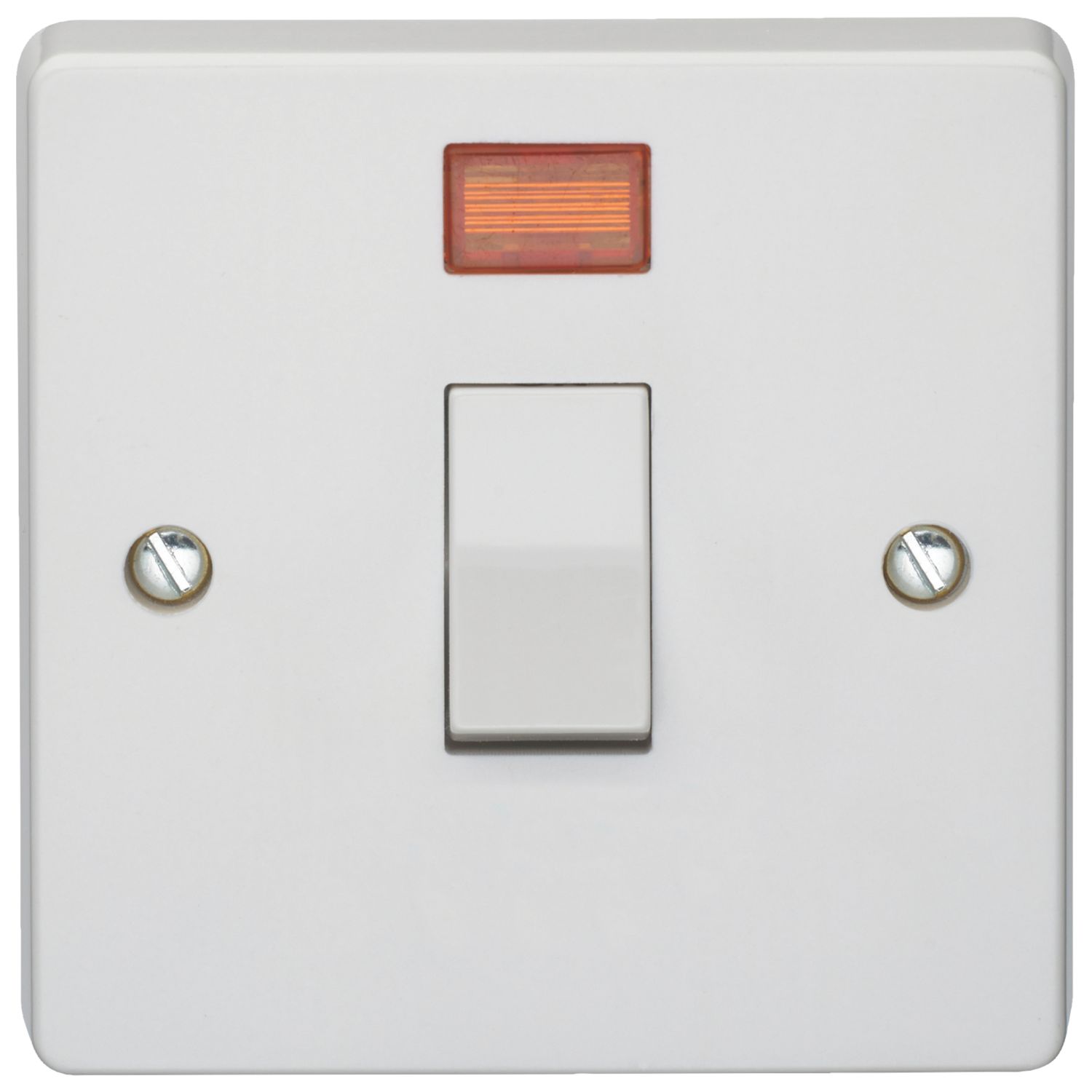 Crabtree Capital 20A 1-Gang DP Control Switch White with Neon (66137)