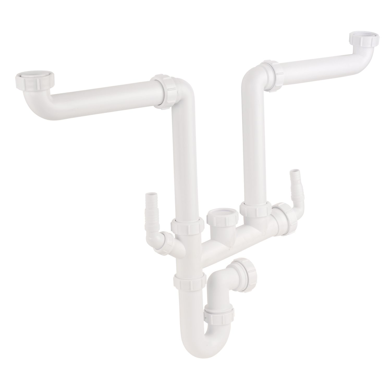 McAlpine Space-Saving Sink & Appliance P Trap White 40mm (66149)