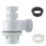 Euroflo  Universal Telescopic Bottle Trap White 40mm