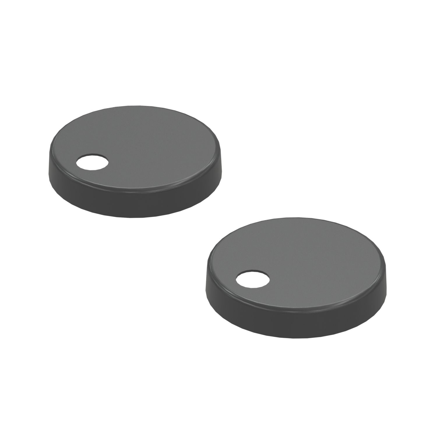 Toilet Seat Cover Caps Matt Black (661AE)