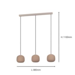 Eglo Cominio Pendant Light Taupe