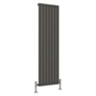Reina Harley Single 1600mm x 490mm 2845BTU Anthracite Vertical Designer Radiator