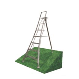 Werner Aluminium 2.27m 5 Step Swingback Platform Step Ladder