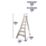 Werner Aluminium 2.27m 5 Step Swingback Platform Step Ladder