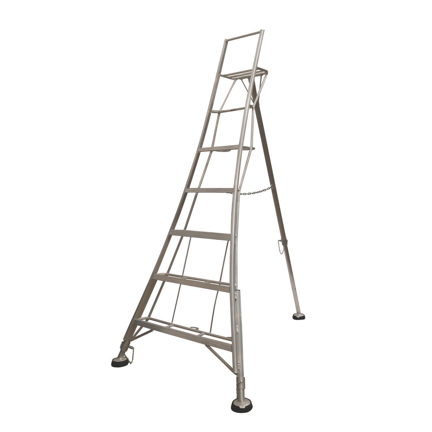 Werner Aluminium 2.27m 5 Step Swingback Tripod Step Ladder (661EF)