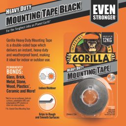 Gorilla Glue  Double-Sided Mounting Tape Clear 1.5m x 25mm