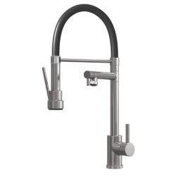 ETAL Goda  Multi-Use Kitchen Mixer Tap Brushed Steel