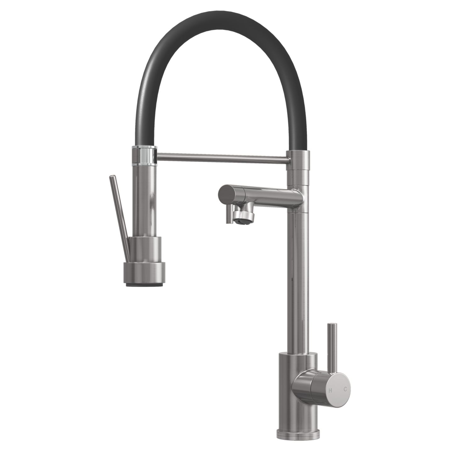 ETAL Goda Multi-Use Kitchen Mixer Tap Brushed Steel (661FJ)