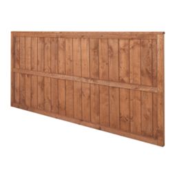 Forest Vertical Board Closeboard  Fence Panels Golden Brown 6' x 3' Pack of 20