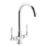 Streame by Abode Keswick Swan Neck Dual Lever Mono Mixer Chrome