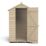 Forest  4' x 3' (Nominal) Apex Overlap Timber Shed with Base & Assembly