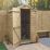 Forest  4' x 3' (Nominal) Apex Overlap Timber Shed with Base & Assembly