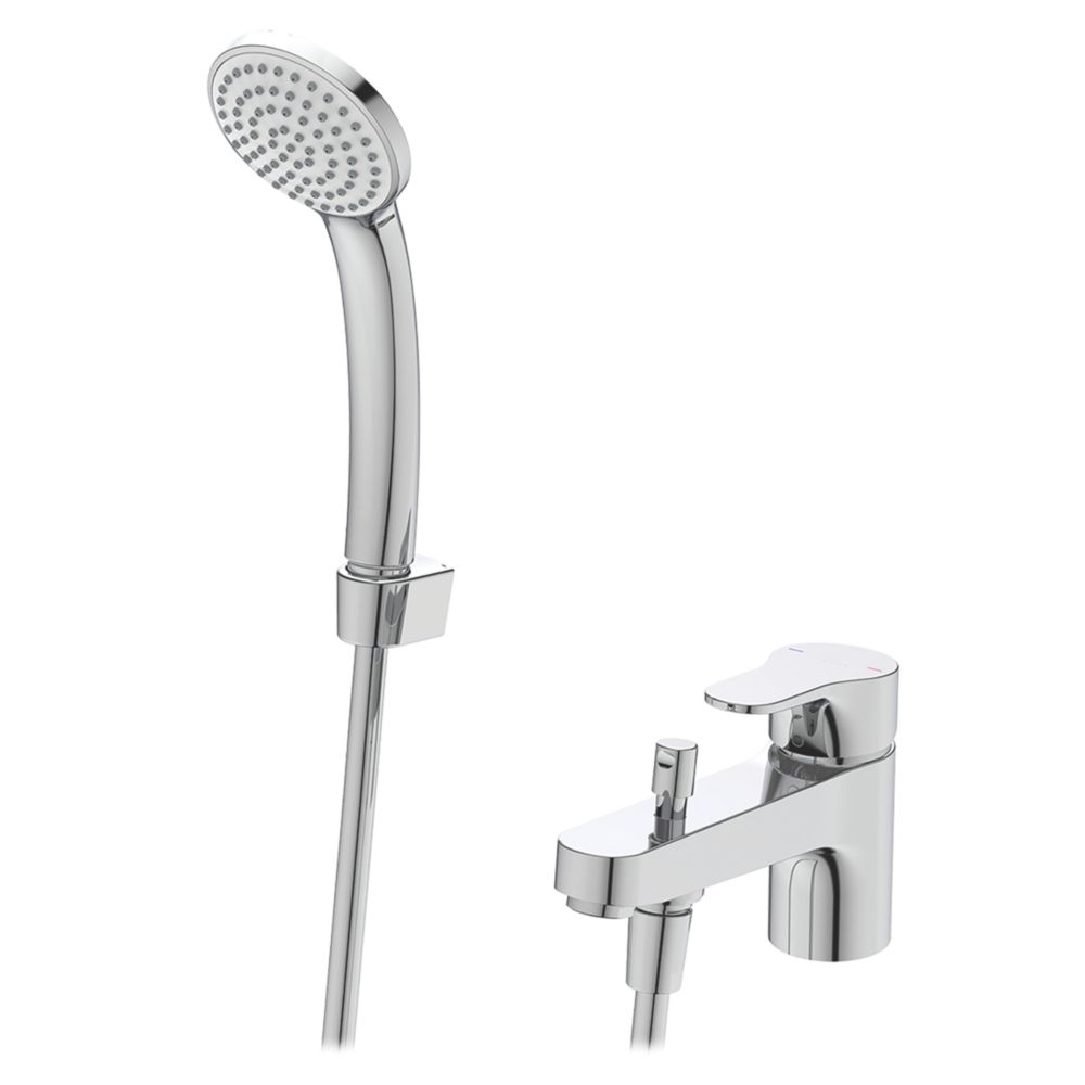 Ideal Standard Cerabase Deck-Mounted  Single Lever Bath Mixer & Shower Set Chrome