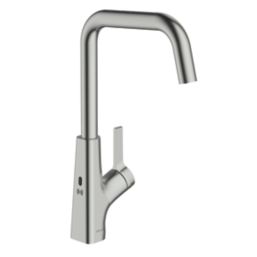 Clearwater Azia Battery-Powered Single Lever Monobloc Tap with Sensor Operation Brushed Nickel PVD