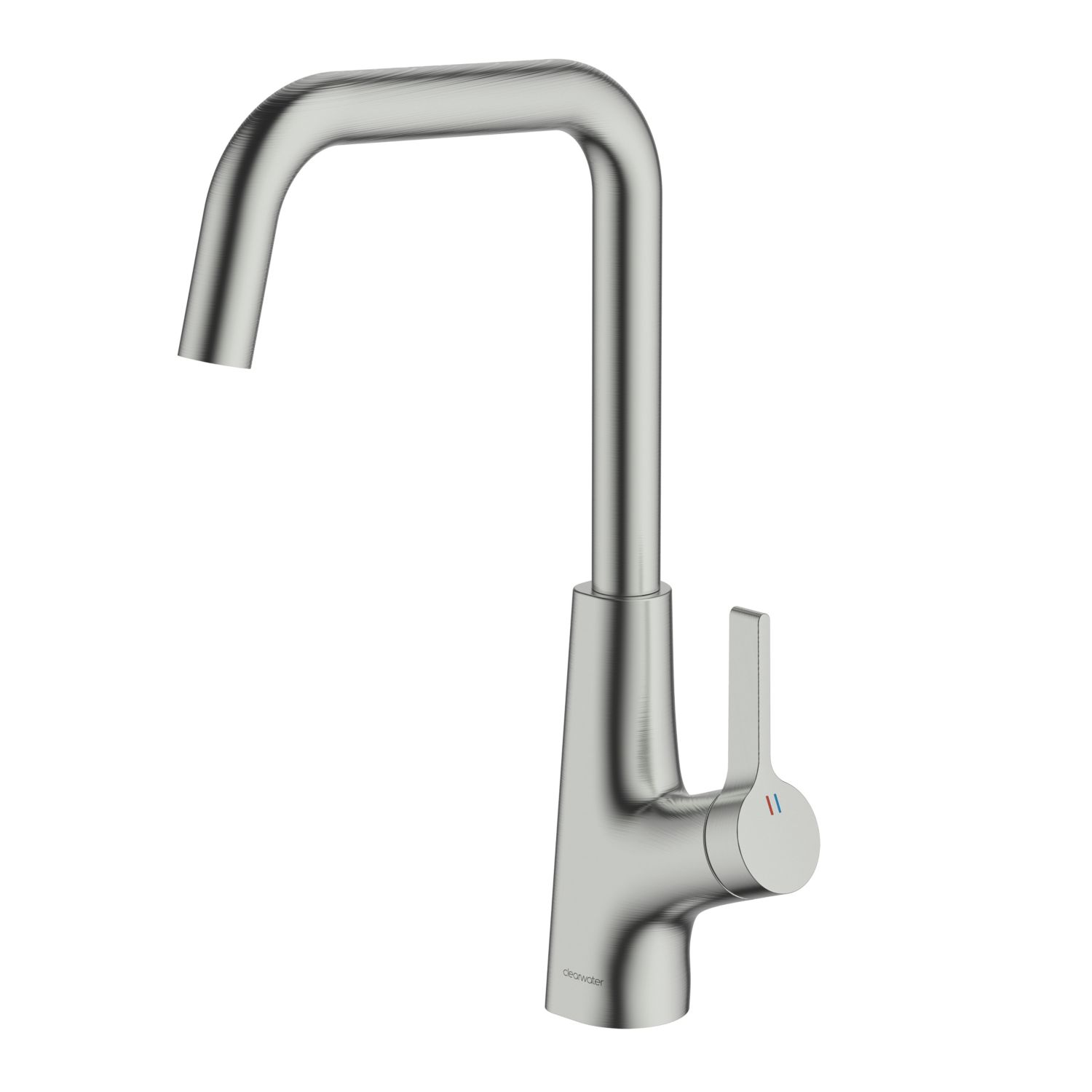 Clearwater Azia Battery-Powered Single Lever Monobloc Tap with Sensor Operation Brushed Nickel PVD (661KH)