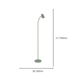 Eglo Carlo Floor Lamp Green