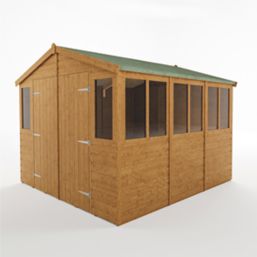 Rowlinson  9' x 9' (Nominal) Apex Shiplap T&G Timber Workshop