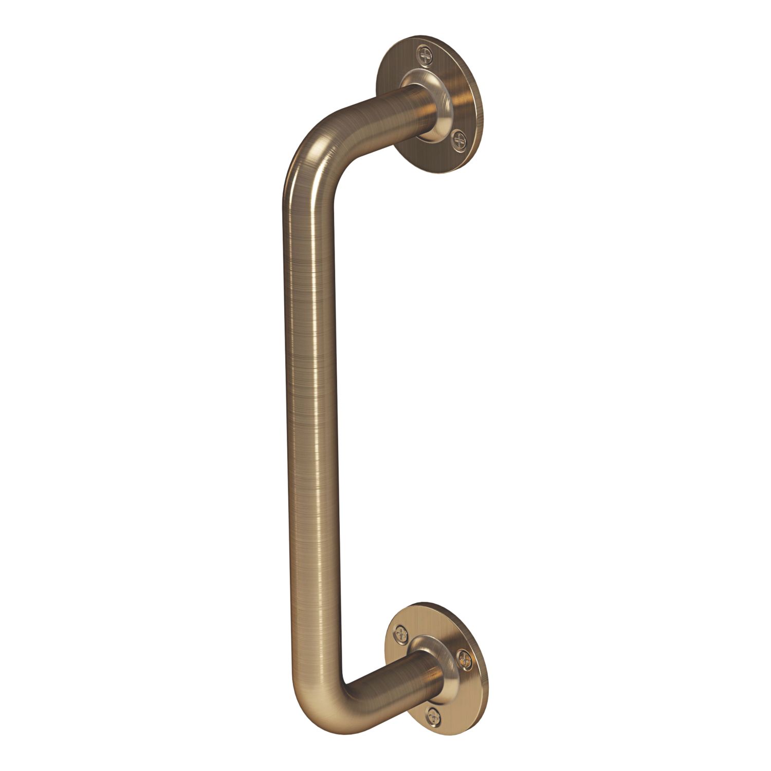 Rothley Angled Household Grab Rail Antique Brass 305mm (661RG)