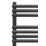 Towelrads 800mm x 500mm 1248BTU Black Flat Designer Towel Radiator