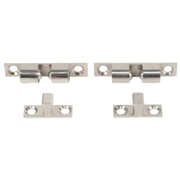 Essentials Ball Cabinet Catches Satin Nickel 42mm x 8mm 10 Pack