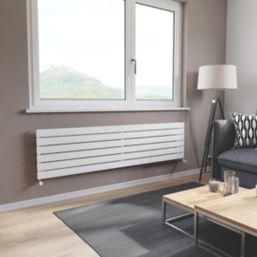 Ximax Oceanus 445mm x 1800mm 3017BTU White Horizontal Designer Radiator