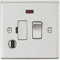 Knightsbridge CS63FBC 13A Switched Fused Spur & Flex Outlet with LED Brushed Chrome
