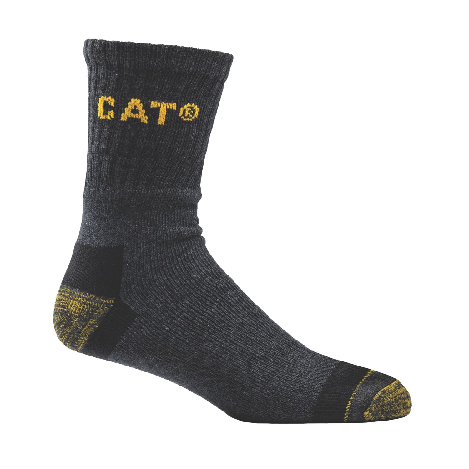 CAT Premium Work Socks Charcoal 11-14 3 Pairs (661YR)