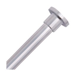 Croydex Straight Premier Shower Curtain Rail Stainless Steel Chrome 2000mm