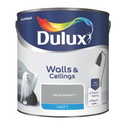 Dulux  2.5Ltr Warm Pewter Matt Emulsion  Paint