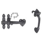 Carlisle Brass Thumb Latch Black Antique 170mm