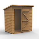 Forest  6' x 4' (Nominal) Pent Shiplap T&G Timber Shed with Base & Assembly