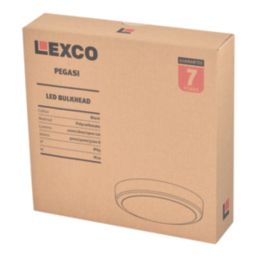 Lexco Pegasi Indoor & Outdoor Round LED Bulkhead Black 16W 1200-1900lm