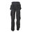 DeWalt Memphis Work Trousers Grey/Black 40" W 29" L