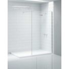 Triton Neo  Frameless Showerwall  Chrome 1200mm x 2015mm